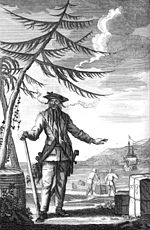 Blackbeard (c. 1726 engraving used to illustrate Johnson's General History)