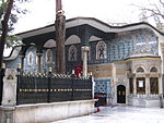 Portico and façade of the mausoleum
