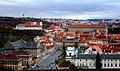 Hradčany vu depuis la tour de la cathédrale Saint-Guy (située dans l'enceinte du château de Prague).