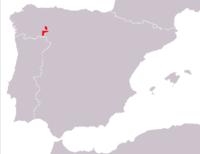 Área de distribución de Iberolacerta galani.