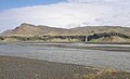 Markarfljót view from west bank towards Eyjafjallajökull.