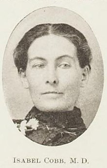 A portrait of Isabel Cobb, a graduate of the Cherokee Female Seminary