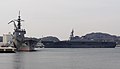 JS Ise and JS Kunisaki at Yokosuka on 20 March 2011.