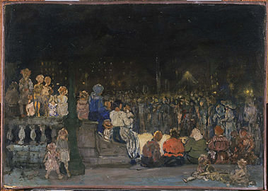 Band Concert Night, 1910, oil on canvas