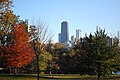 El John Hancock Center desde el Lincoln Park Zoo.