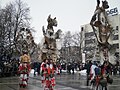 Kukeri in Begunovți during Survaki in 2012