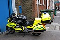 Moto d'intervention du service d'ambulance