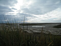 En arrière-plan, le sud de la baie, le Hourdel.