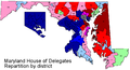 Maryland House of Delegates Map