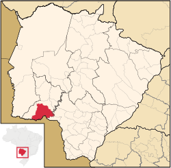 Location in Mato Grosso do Sul