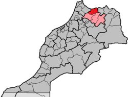 Al Hoceïma Province in the region Taza-Al Hoceima-Taounate