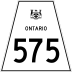 Highway 575 marker