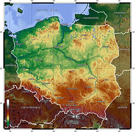 carte : Géographie de la Pologne