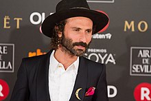 Leiva at the 32nd Goya Awards in 2018