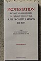 Protestation devant les libertaires du présent et du futur sur les capitulations de 1937.