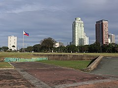 Quirino Grandstand field with Luneta PH flag