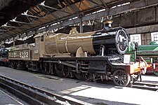 Locomotive à foyer Belpaire du Great Western Railway.