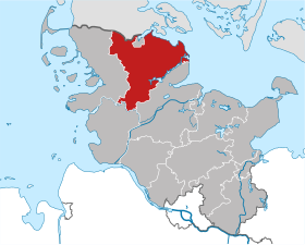 Localisation de Arrondissement de Schleswig-Flensbourg