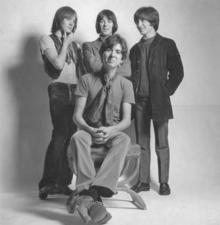 Small Faces in late 1968; clockwise from bottom: Lane, Marriott, McLagan, Jones