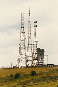 Three towers plus Cold War installation, 1982