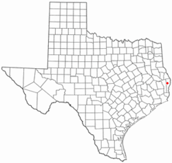 Location of Newton, Texas