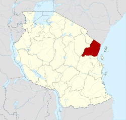 Location in Tanzania