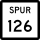 State Highway Spur 126 marker