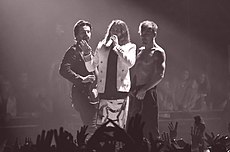 Thirty Seconds to Mars during a performance.