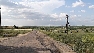 Вид на село зі сторони Нов. Чобруч