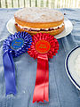 Image 39An award-winning Victoria sponge from an English village fête. Competitive baking is part of the traditional village fête, inspiring The Great British Bake Off television series. (from Culture of the United Kingdom)