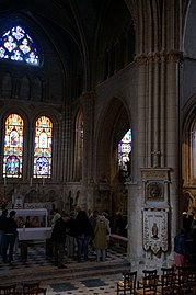 Vue du chœur de l'église lors de Concerts entre vignes et forêts.