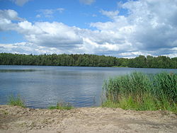 Lake Svyatoye, a protected area of Russia in Zhukovsky District