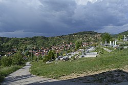 Panoramic view of the village