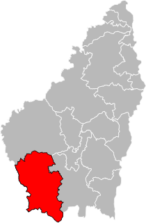 Situation of the canton of Les Cévennes ardéchoises in the department of Ardèche