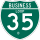 Business Interstate 35-D marker