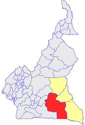 Dipartimento di Haut-Nyong – Mappa