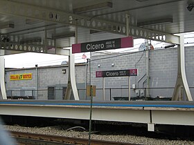 Image illustrative de l’article Cicero (ligne rose du métro de Chicago)