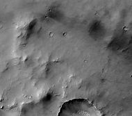 Dawes Crater floor with fresh impact craters