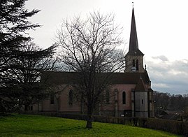 The church in Falletans