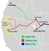 Emigrant Crossing of present highway