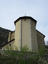 Façade est de l'église.