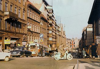 Hamngatan österut 1956.