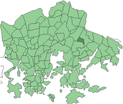 Location in Helsinki