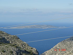 Vue de Kalólimnos depuis Kalymnos