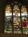 Left semitransept window: The Crucifixion