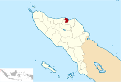 Location within Aceh