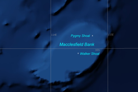 Ensembles du banc Macclesfield en mer de Chine méridionale.