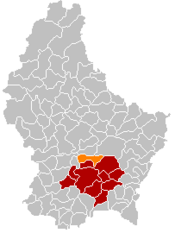 Localização de Steinsel em Luxemburgo