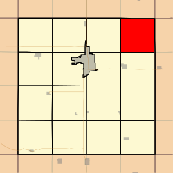 Location in Clay County