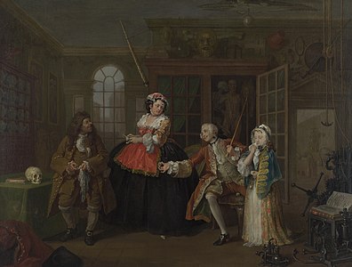 Marriage A-la-Mode: 3. The Inspection, by William Hogarth